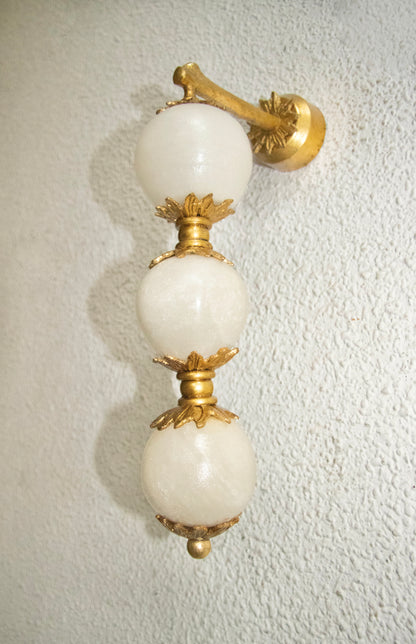 tuz taşı pirinç döküm aplik